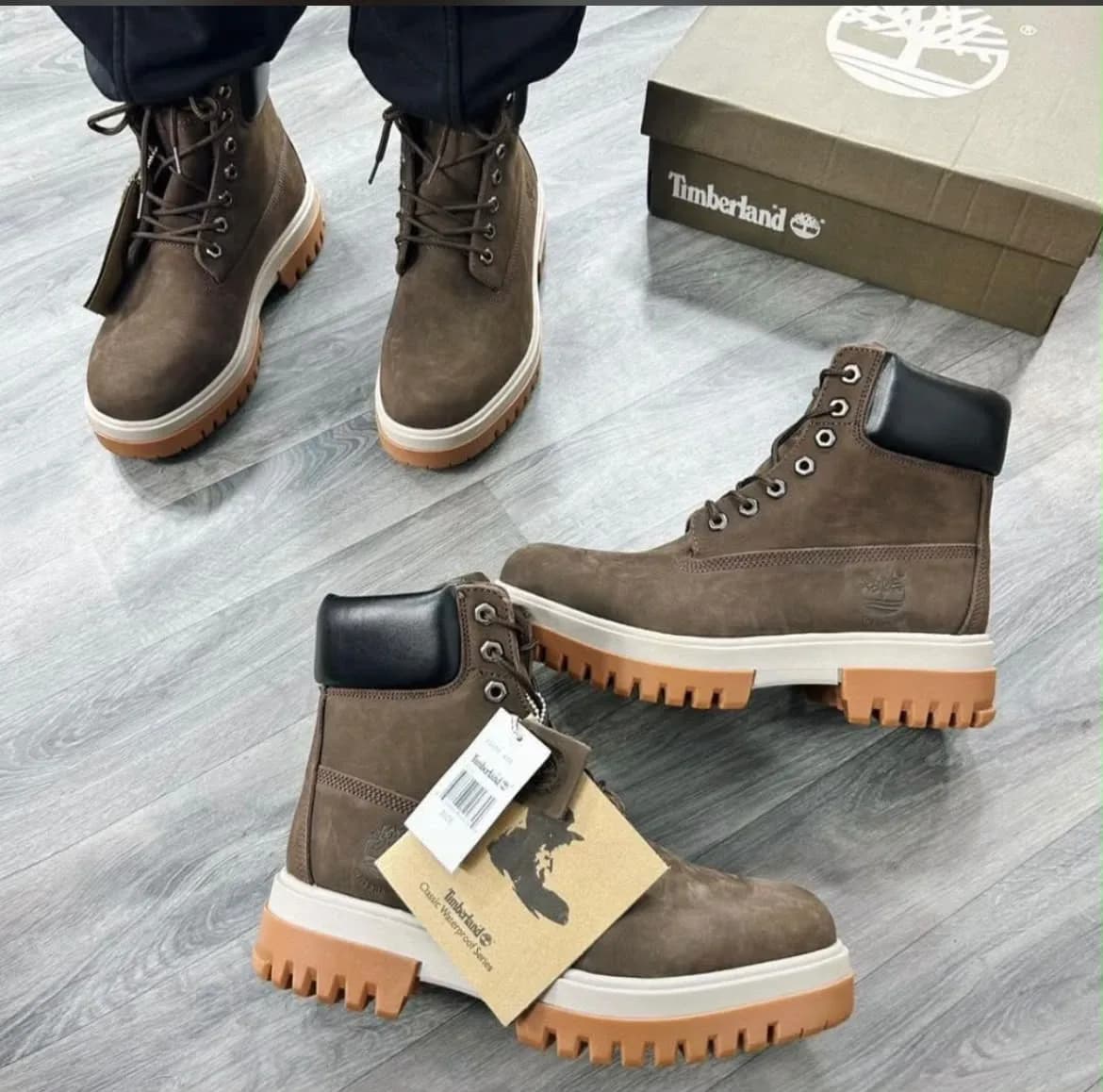 timberland suede (black)